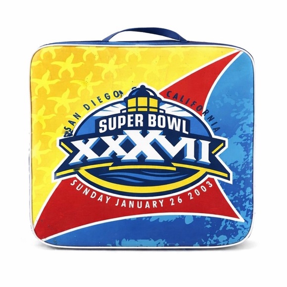 Super Bowl XXXVII Seat Cushion Pad San Diego 2003 NFL 13.5” - Picture 2 of 7